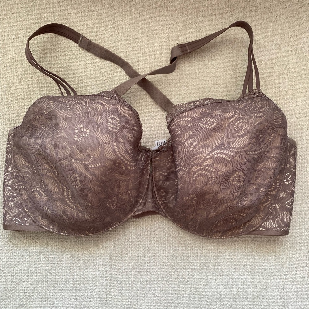 Taupe Soma Enticing lift unlined balconet bra